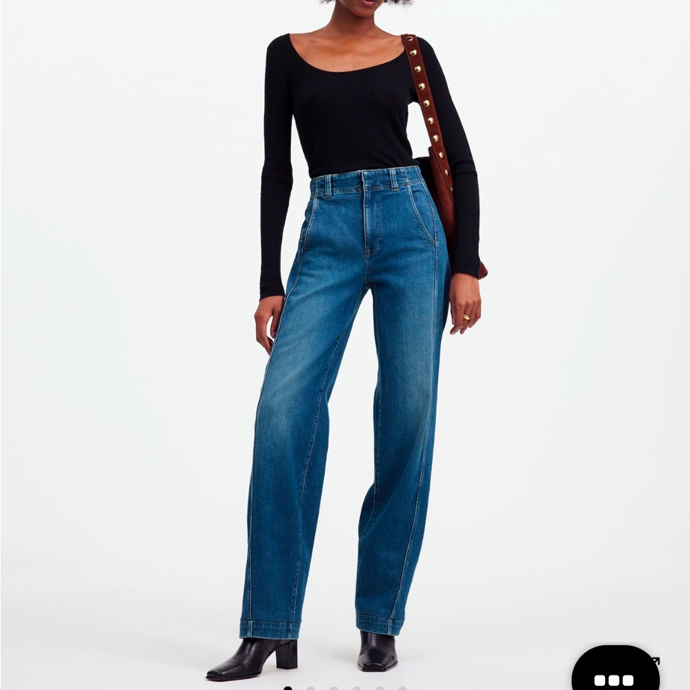 NWT Madewell tapered denim trousers in Calvert wash